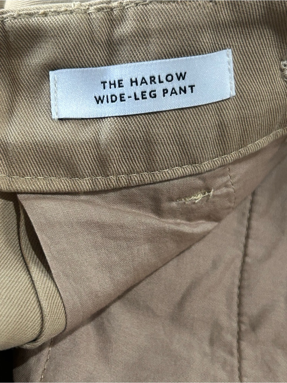 Madewell Harlow Wide Leg Pant High Rise Size 4 In Khaki Style NG521 NWOT - Picture 9 of 13